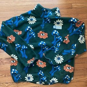 Parks project fleece jacket with flower paddern